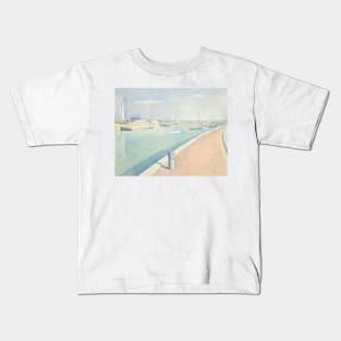 The Channel of Gravelines, Petit Fort Philippe by Georges-Pierre Seurat Kids T-Shirt